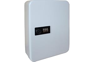 Melsmetall Schlüsselkasten Schlüsselbox Schlüsselschrank 20 Haken, 25cm mit Zahlenschloss