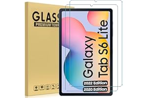 GOZOPO 2 Piezas Protector de Pantalla para Samsung Galaxy Tab S6 Lite 10.4" 2022 2020 (SM-P610/P613/P615/P619), Cristal Templado para Galaxy Tab S6 Lite 10.4 Pulgadas