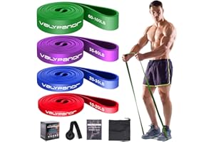 VALYPANOR Widerstandsbänder Set 4 verschiedene Stufen Fitnessbänder Pull Up Übungsbänder für Männer Frauen Fitnessbänder für Krafttraining Yoga,Pilates,CrossFit Bänder mit Türanker Aufbewahrungstasche