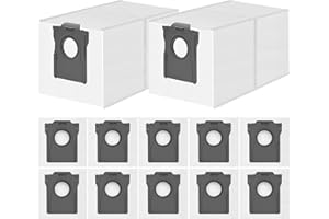 SPOFAN 12 Sacchetti Polvere per Dreame L20/X40/X50/Aqua10 Ultra Complete, L10s/L10/L40/L50/L40s/L10s Pro Ultra, per Mova E30/E40/P50/P50s/Z60 Ultra Aspirapolvere, Sacchetto Ricambio Grande Capacità da 3,2L