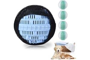 RARSSA Pet Hair Remover and Laundry Ball Set, Reusable Dog Hair Remover for Laundry, Lint Catcher Laundry Ball in Washing Machine, Pet Hair Catcher for Clothes, Bedding (Blue)