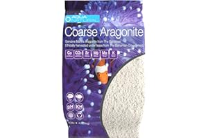 AQUA NATURAL Coarse Aragonite 10lb Sand for reef, Saltwater and marine aquariums