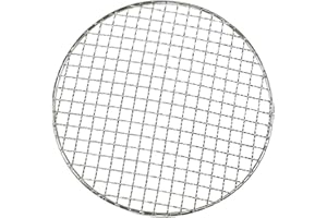kingsea Griglia rotonda da 25,4 cm in acciaio inox per barbecue, a carbone, griglie elettriche, forni, cibo alla griglia, 1 pezzo