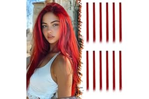 12 Piece Extensions a Clip Cheveux Couleur, BARSDAR 21 Pouces Extension Cheveux Clip dans les Extensions de Cheveux Rainbow Party Highlights Cosplay DIY Postiches Synthétiques Pour Enfants Femmes