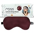 Ross Fabric Breathable Sleep Eye Mask With Super Smooth And Adjustable Strap- Super Soft & Cozy, Blindfold And Travelling- Maroon