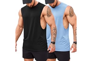 COOFANDY Tank Top Herren Gym Bodybuilding Shirts Ärmellose Muskelshirts Männer