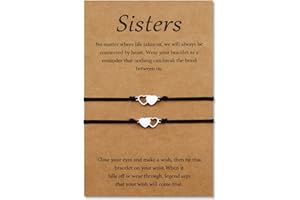 YELUWA 2/3/4/5 Stück Beste Freundschaft Armband Schwestern Bff Bestie Herz Entfernung Übereinstimmung Entfernung Handgefertigt Beziehung Armbänder Geburtstag Geschenk Für Mädchen Frauen Mutter Töchter