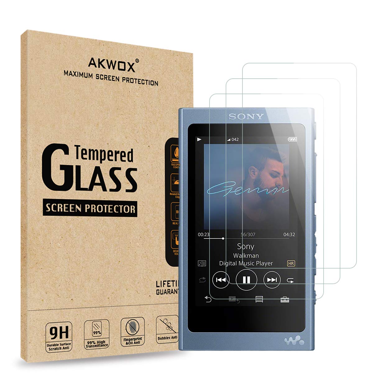 Ultimate Protection: Review of Akwox Tempered Screen Protector for Sony NW-A47HN