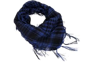 YONKOUNY Keffieh Foulard Palestinien Militaire Désert Tactique Écharpe Wrap en Coton Cou Tête Foulards Pour Homme et Femme Sport Extérieur Camping Randonnée