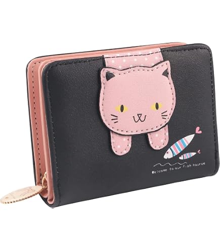 Portafoglio Piccolo Da Donna Con Ricamo Animale - Compatto 11.5x9 Cm, Protezione RFID, 8 Scomparti Per Carte - 2