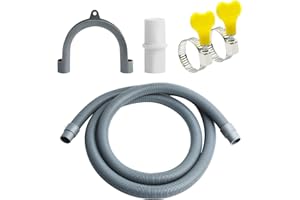 TALIFOCA Tubo lavatrice,Tubo Flessibile di Scarico per Lavatrice,prolunga tubo di scarico,20mm Prolunga per Tubo di Scarico,tubo acqua di scarico con raccordo per tubo di scarico e 2 fascette stringitubo