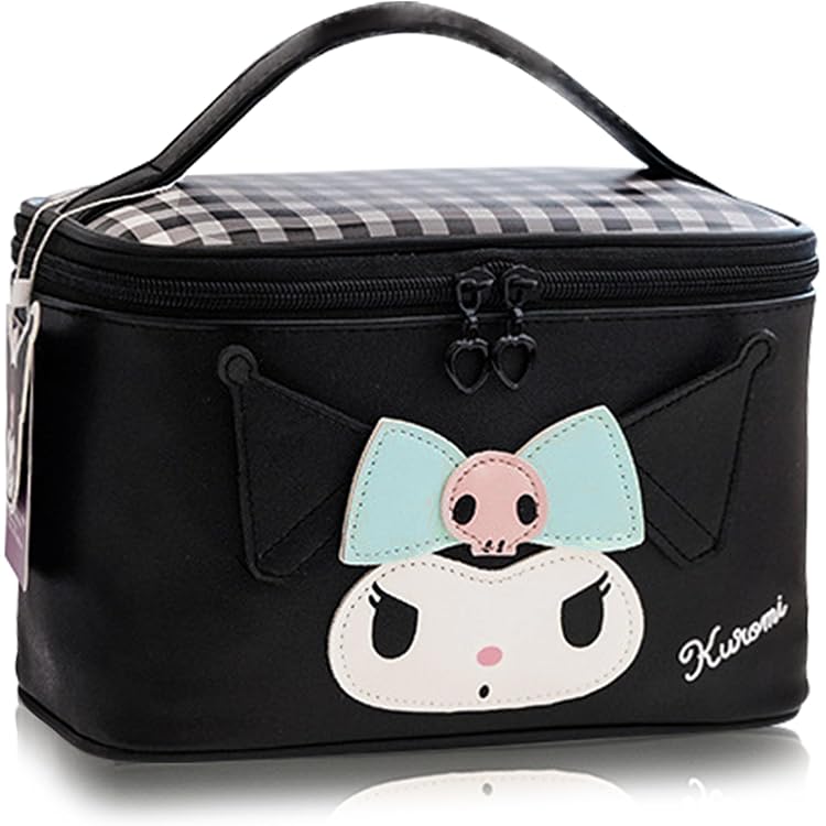 Roffatide Kuromi Kosmetiktasche Aus PVC – Wasserdicht, Transparent, 23x8x12 Cm, Mit Reißverschluss & Tragegriff