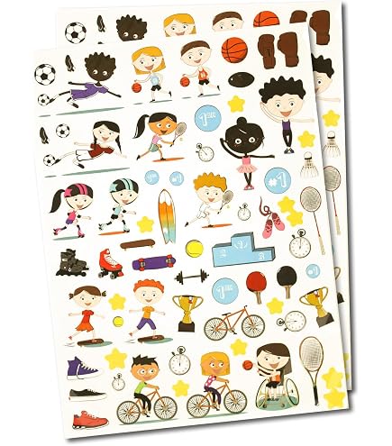 AUCEKO 100 Stück Vinyl-Aufkleber Set – Wasserfest, Bunt, Für Laptop, Fahrrad, Skateboard, Koffer