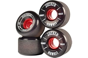 JUCKER HAWAII Ruedas para Longboard / Skateboard / Mini Cruiser Slide Wheels MINI BALLS 60mm 80A Negro