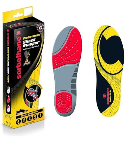 Sorbothane Double Strike Insoles SS23-46-48 - Semelles Amortissantes Sport