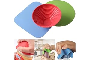 ZYPHONX 3 PCS Jar Openers for Arthritis Hands, Rubber Jar Gripper Pads, Multi-Purpose Reusable Gripper for Most Bottles, for Elderly Suffering from Arthritis Children Women Weak Hands -3 Sizes