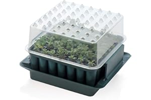 Agralan Plug Plant Trainer | Plant Seed Propagator | Grow Plug Plants from Seed | Self Watering Reservoir Windowsill | 49 Cell Propagator |