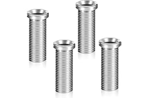 WACH AUF 4 Pièce Vis pour Panier D'évier Acier Inoxydable 35mm M12 Vis Creuse Filtres D'évier Facile à Installer Accessoires Fixation Bouchon Crépine pour Bouchon Crépine de Lavabo（Argent）