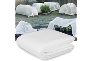 Honsaifau Garden Fleece Frost Protection: 2m x 10m 30GSM Tear-Resistant Non-Woven Fabric Horticultural Fleece for Outdoor Plants – Reusable Winter Plant Cover for Trees Shrubs & Crop Rows
