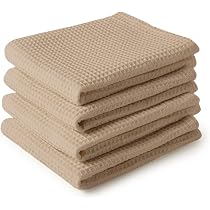 12er-Pack Schwarze Gestreifte Küchentücher – 100% Baumwolle, 45x66 Cm, Super Saugfähig, Schnell Trocknend