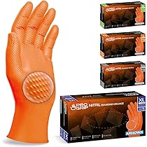 Ansell VersaTouch 92-210 Gants En Nitrile, Protection Contre Les Produits Chimiques Et Les Liquides, Bleu, Taille 7.5-8 (Sachet De 100 Gants