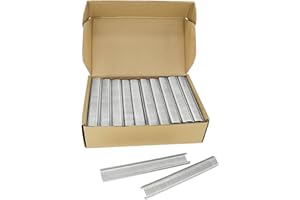 KIMSING 15 Gauge 304SS Hog Ring Klammern, 19mm Krone, 10000PCS/Box, C-Typ Klammern für pneumatische Hog Ring Zange in Käfigen, Zäune, Befestigungen