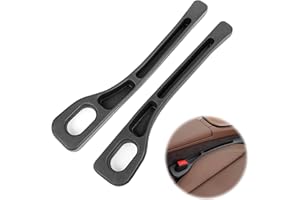 JINMINAMZ Car Seat Gap Filler Auto Universale per Colmare lo Spazio Tra Sedile E Scatola Braccioli, 2 Accessori Spazio Seggiolino Auto (nero)