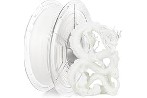 ‎ISANMATE iSANMATE High Speed PLA+ Filament 1.75mm, Weiß Hohe Geschwindigkeit PLA+ Filament, 3D Drucker Filament 1KG/Spule (2.2 LBS), Unterstützt Druckgeschwindigkeit 30-600mm/s