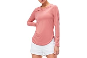 JTSONN Maglia Anti UV Donna Protezione Solare UPF 50+ Maglietta Sportiva a Manica Lunga da Donna Protezione UV per Yoga Pilates Palestra Corsa Sport T-Shirt