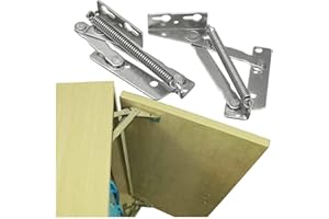 SUPERTOOL 1 Pair Lift Up、Flap Top Hinge， Spring Hinge, Stainless Steel, Heavy Duty, Industry Standard, for Door/Kitchen Cupboard/Cabinet