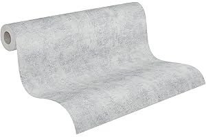 A.S. Création papier peint intissé Blooming papier peint effet béton 10,05 m x 0,53 m gris 224033 2240-33