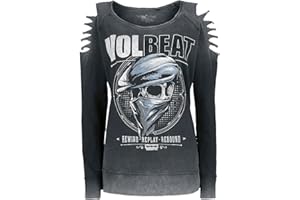 Volbeat Bandana Skull Frauen Sweatshirt grau Band-Merch, Bands