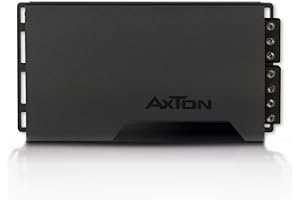 AXTON A201: Leistungsstarker 2-Kanal Verstärker fürs Auto, 2 x 150 Watt, Class-D Digital Endstufe mit High-Level Eingängen, geeignet für Fahrzeuge mit Start/Stopp Automatik