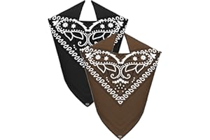 Van Der Rich ® - 2 piezas Bandanas 100% Algodón para Hombres Mujeres