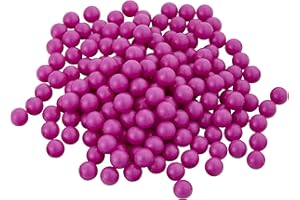 Lambid 200 Rounds .43 Caliber Hard Plastic Nylon Paintball Ammo Projectiles for Target Practice and Self Defense