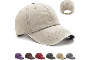 CWENDANER Unisex Baseballkappe, Baseball Cap Damen Herren 100% Baumwolle, Vintage Basecap Kappe, Verstellbar Schildmütze Für Sport Reisen Drauße, Einfarbig
