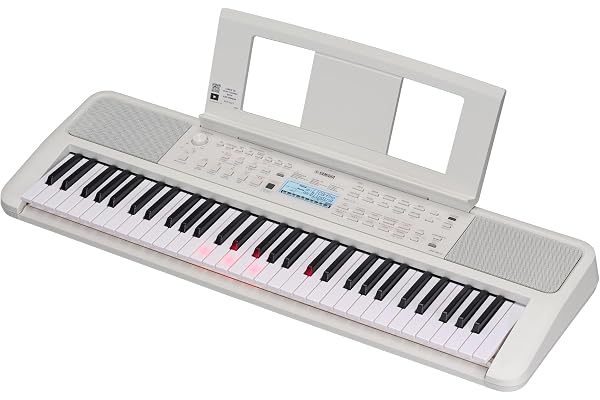 Yamaha EZ-310 Clavier portable pour débutants, de guide lumineux et 61 touches tactiles avec une polyphonie de 48 notes, 2 leçons en ligne avec le professeur de l'école de musique Yamaha incluses