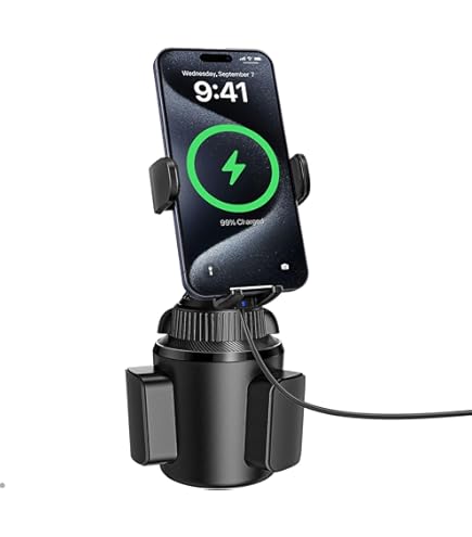 VersoraX Magnetic Phone Holder for MagSafe, 15W Fast Charging Magnetic Phone Holder for iPhone 16/15/14/13/12 (MAG-Light-WC