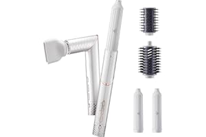 GLAMUP 5 in 1 Flexible Air Curler Hair Styler- Magic Styler, Hot Air Brush, Advanced High Speed Hair Dryer, No Heat Damage, for All Hair Types, Perfect for Travel, Gift Set