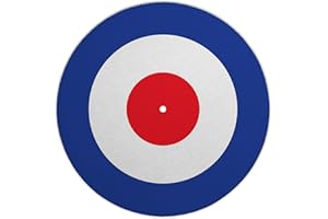 GERD KOCH KONZEPT & HANDELS GMBH Next Ferry - Slipmat - Mod Target - Plattenspieler Matte aus Filz - Slipmats für Dj's - Plattentellerauflage für alle Plattenspieler Turntables - gedruckt in Deutschland