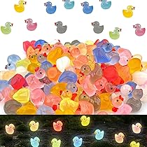 200 Mini Anatre In Resina Colorate - Per Decorazione Acquario, Giardino, DIY, 1.6x1.8 Cm - Foto 8