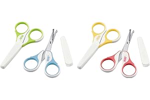 MAPA PROFESSIONNEL NUK Sicherheits-Kinderschere, mit abgerundeten Spitzen und Schutzkappe, Farbe nicht frei wählbar