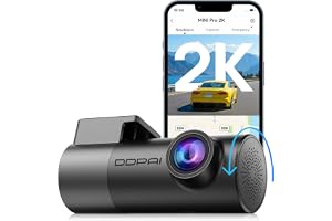 DDPAI Dash Cam for Cars 2K, Mini Pro 2K 1440P Dashcam Front with Night Vision, Car Dash Camera with G-Sensor, WiFi, Loop Recording, Mini Size, 360° Adjustable, 24H Parking Monitor, App Control
