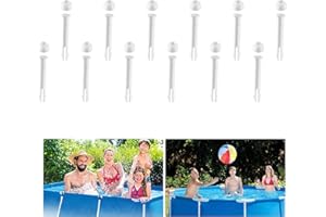 mzoLife Kunststoff Pool Verbindungsstifte und Dichtungen, Pool Ersatzteile Stift Splint Joint Pin Ersatz für Runde und Rahmenpools 28270-28272 (12 Stück)