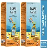 Ocean Omega 3 Orange Fish Oil Syrup 150 ml 2 Pieces 101764-2-2