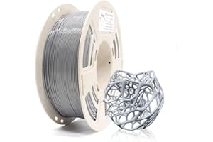 RepRapper PLA Plus (PLA+) Filament 1.75mm Toughness Enhanced 3D Printer Filament PLA Pro Fit Most 3D FDM Printers, Dimensional Accuracy +/- 0.03 mm, 1kg Spool(2.2 LBS), Modified PLA Grey