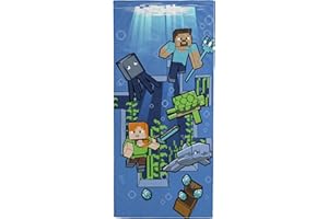 Jay Franco Minecraft Unterwasserabenteuer 71cm x 147cm Strandtuch aus