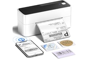 Phomemo Impresora Térmica Bluetooth 4x6 Pulgadas, para Etiquetas de Envío DHL/UPS - Compatible con Mac/Windows, Códigos de Barras, Amazon, Ebay, Shopify, DHL, UPS, En Blanco y Negro
