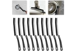 DMNQ Spazzola per la Pulizia delle Fessure, 10Pcs Spazzola per la Pulizia Delle Fessure a Setole Dure,Hard-Bristled Crevice Cleaning Brush,Spazzola di Pulizia Multifunzionale,Spazzola per Pulizia Domestica