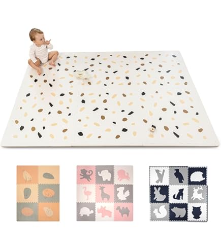Tapis Puzzle Enfant 18 Pièces – BIECO – Tapis D'éveil XXL – Bois – Multicolore – Dès 6 Mois